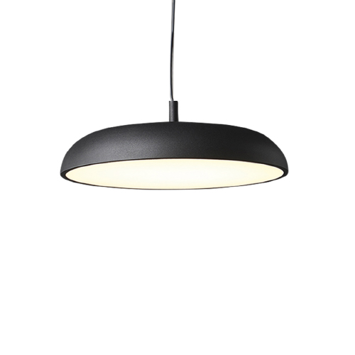 COLGANTE CIRCULAR ALUMINIO DIAM 50CM LED 50W NEGRO